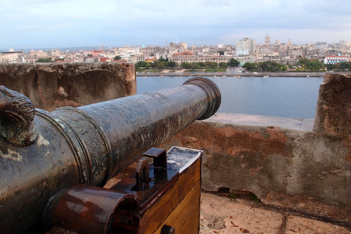 Forteleza de San Carlos de la Cabana looking back over the harbour to Havana